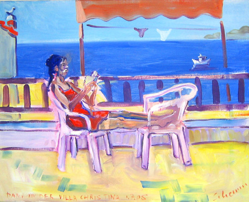 Dani in der Villa Christina